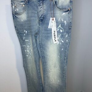 Men’s Purple Jeans size 34 P004 Flare low-rise fit jeans